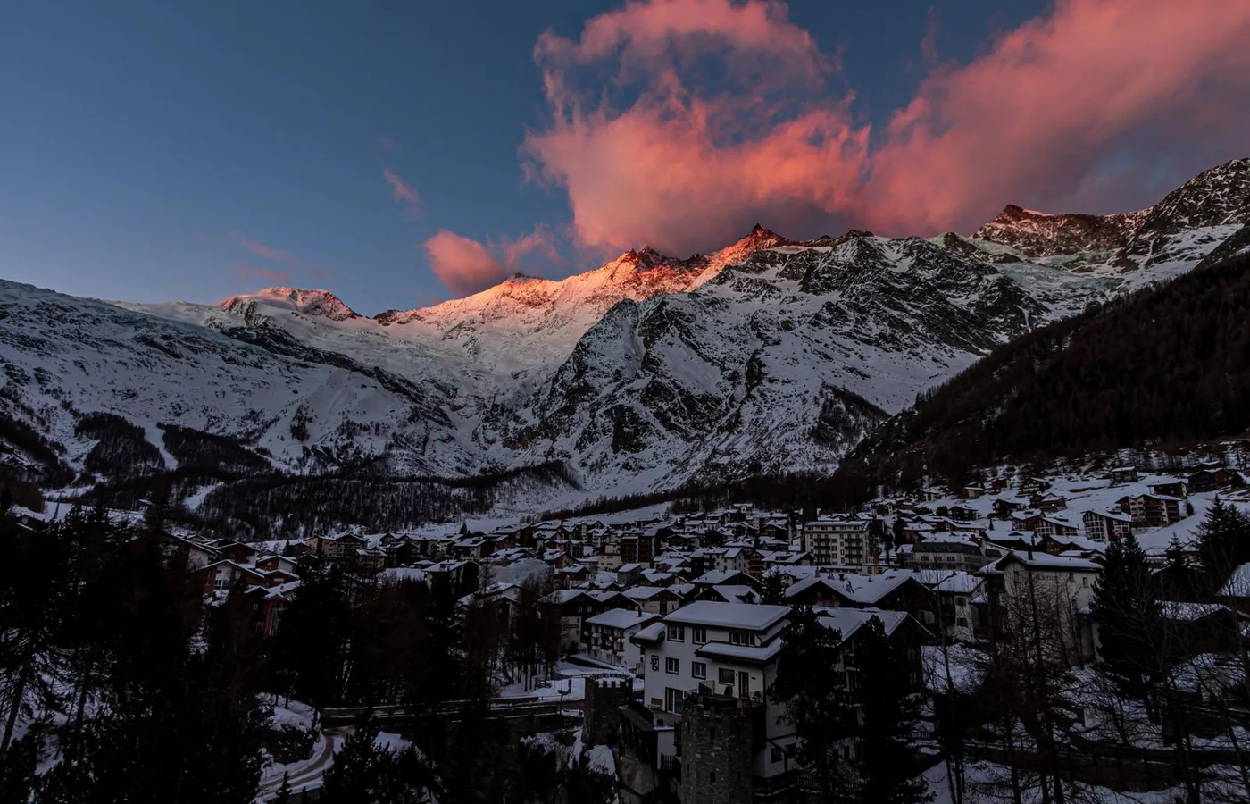 Alpine ontwikkellocatie in Saas-Fee