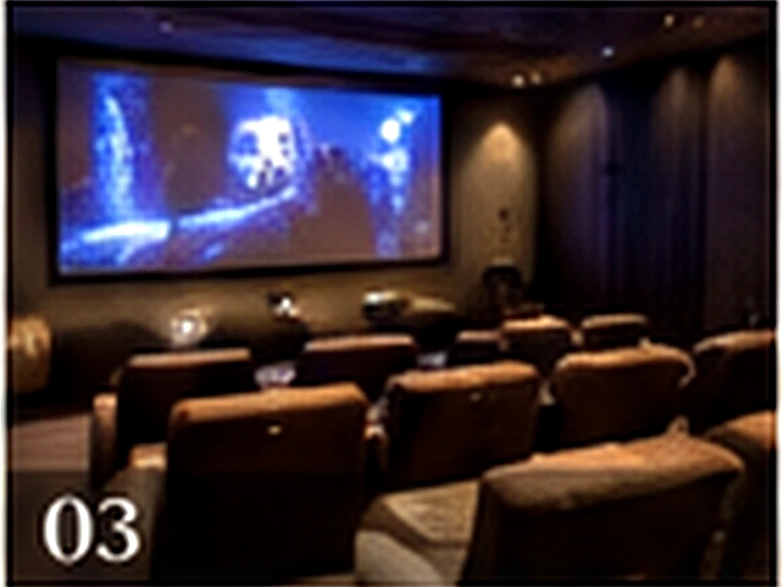 Representative private screening room