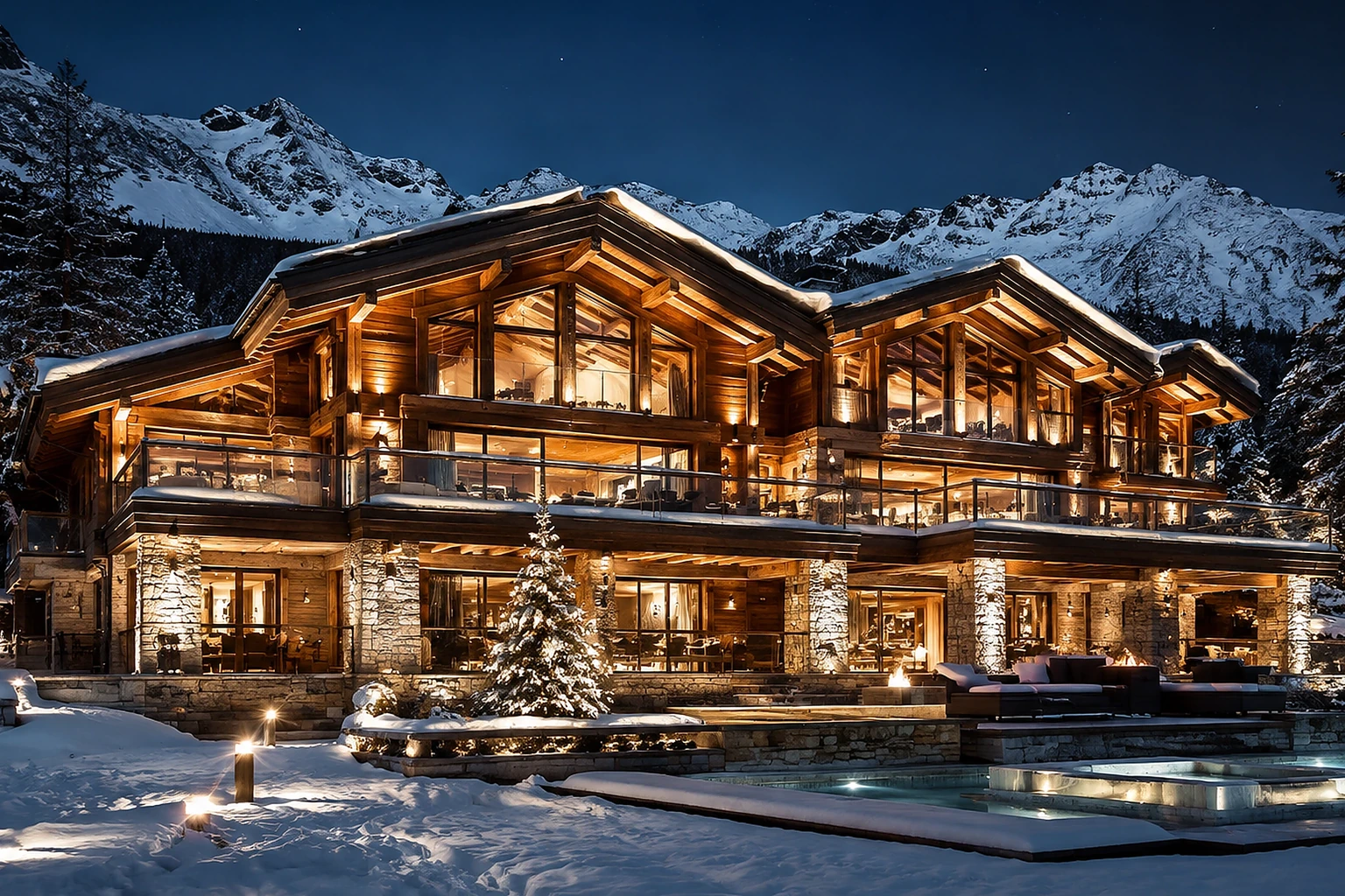 Repräsentatives Bild — nicht die konkrete Immobilie — Crans-Montana chalet
